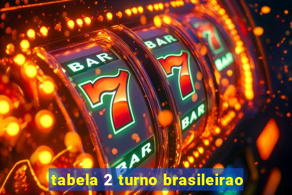 tabela 2 turno brasileirao